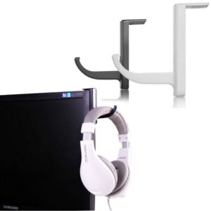 Universal Headphone Holder Hanger Wall PC Monitor Stand Durable Headset Hanger PC Monitor Holder Stand Mounted Hook Display