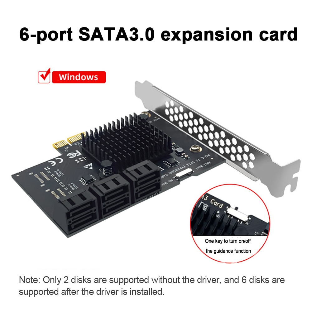 Mining 20/16/12/6 Ports SATA 6Gb to PCI Express Controller for PC Expansion Card PCIe to SATA III Converter PCIE Riser Adapter