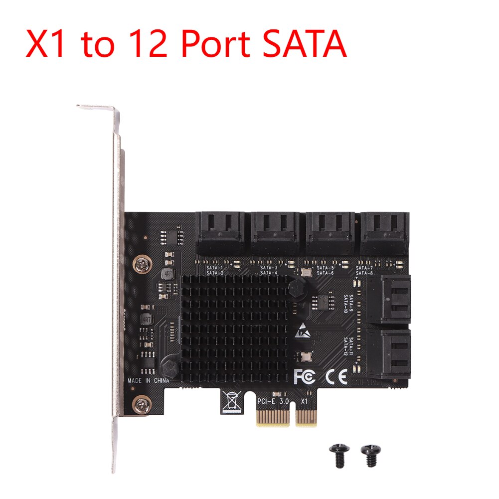 X1 to 12 Port SATA