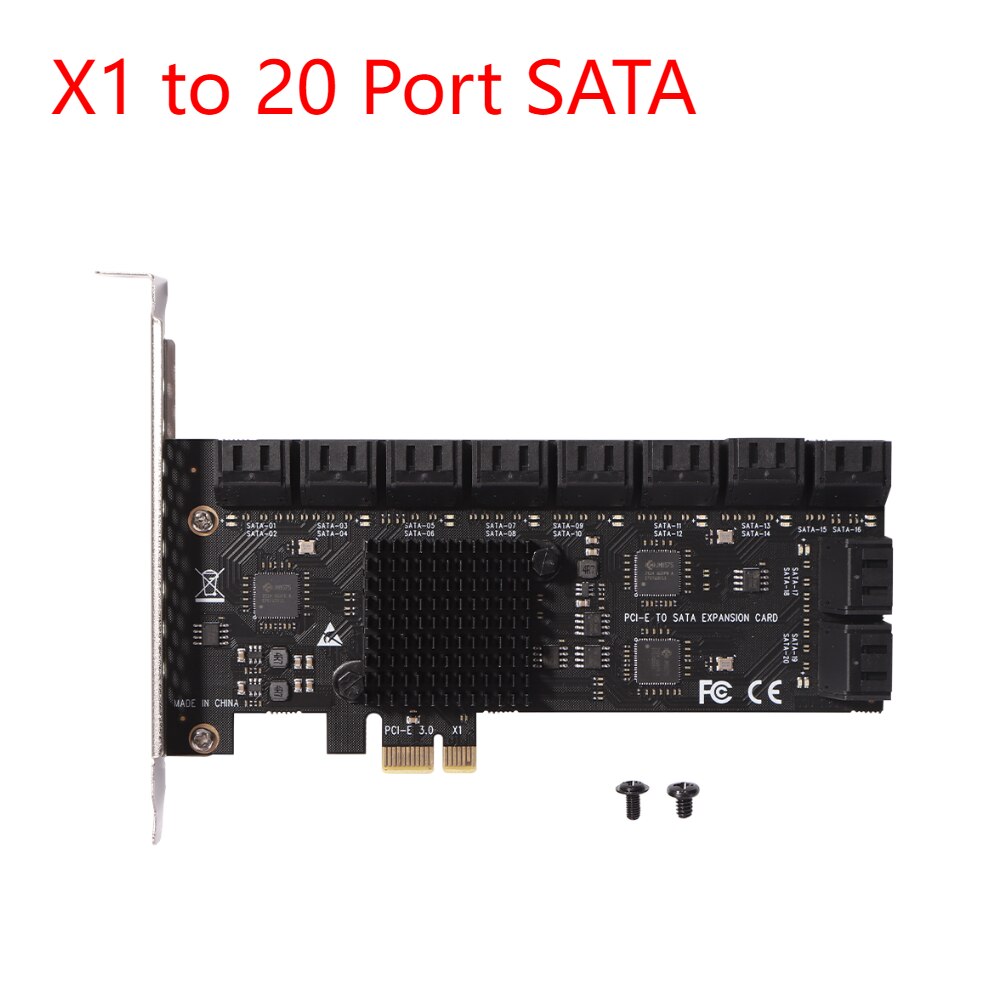 X1 to 20 Port SATA