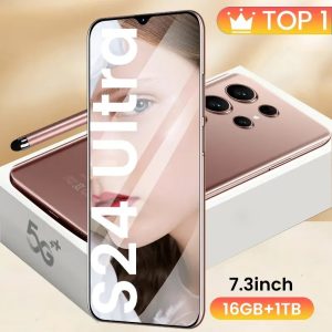New Original S24 Ultra Smartphone 7.3 Inch Full Screen Telephone 16GB+1TB 4G 5G Mobile Phone Global Version Android13 Cell Phone