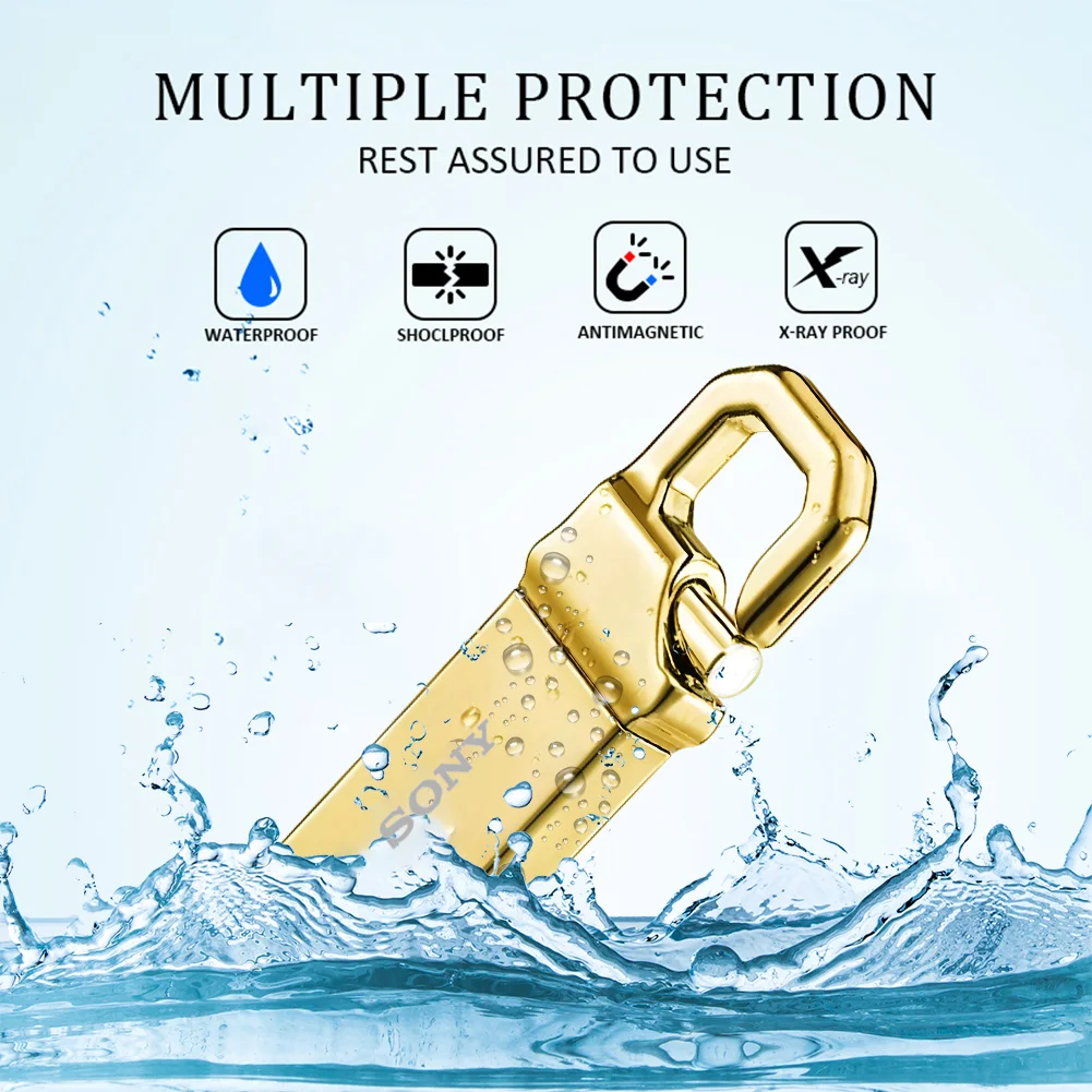 SONY 2TB 1TB Metal Flash Drive Super High Speed Transfer U Disk Drive Usb 3.2 Waterproof Type-C USB Memoria For Cellphone PC