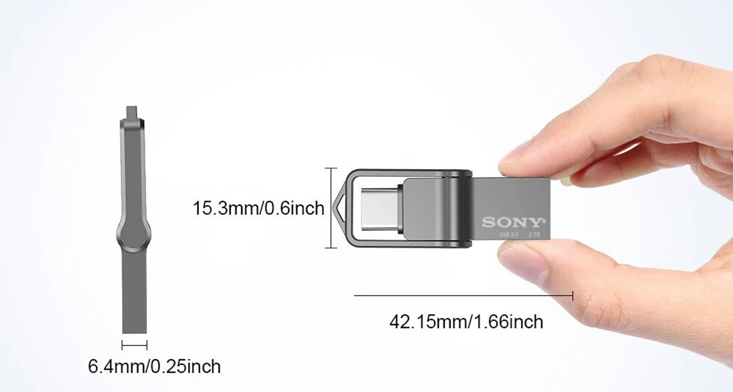 SONY Mini 2TB PenDrive OTG Flash Drive High Speed 1TB Metal Pendrive 512GB 256GB USB Type-C Portable Memoria USB Stick For Phone