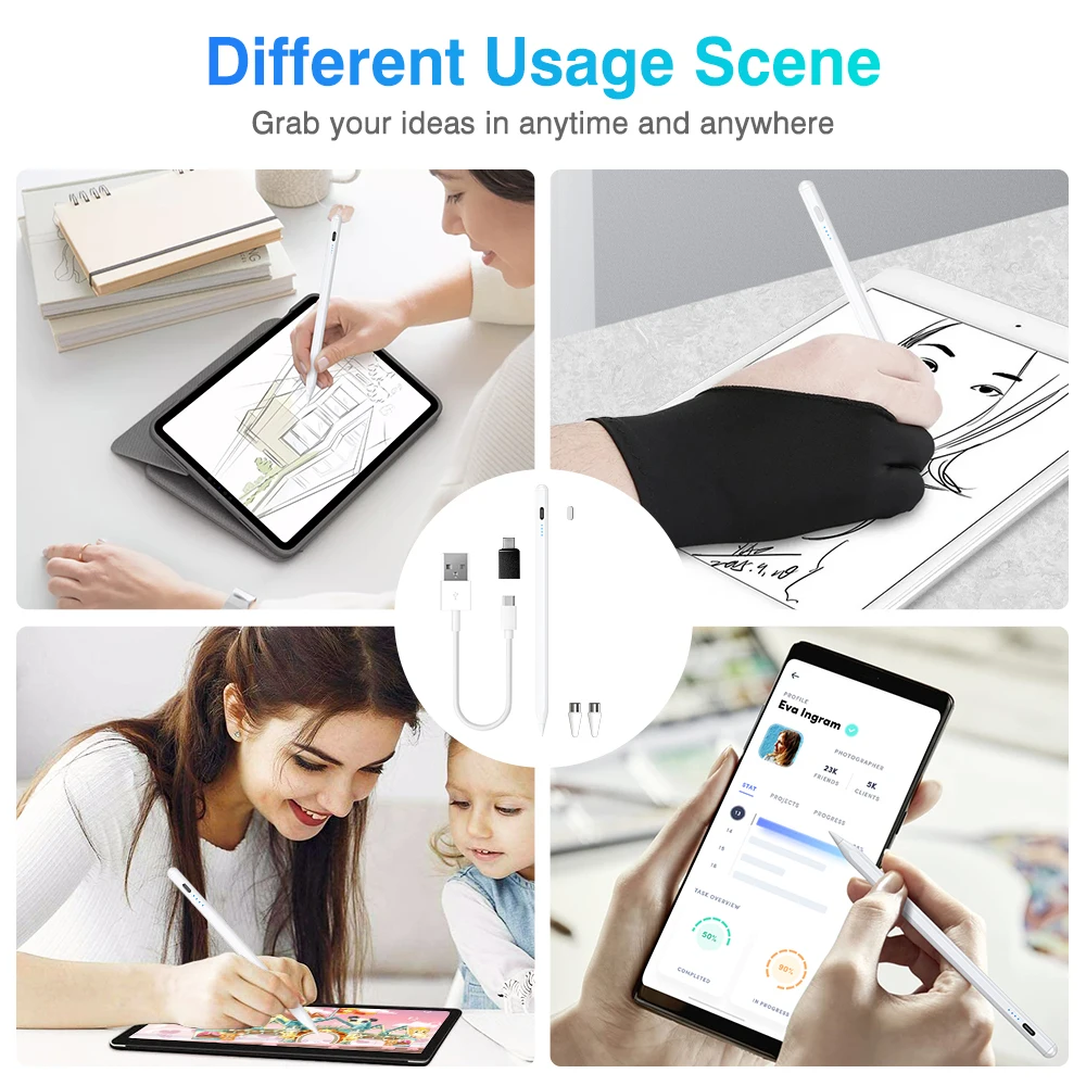 2025 NEW Universal Stylus Pen For Android IOS Capacitive Screen Touch Pen For iPad For Huawei Xiaomi Samsung Tablet StyluPen