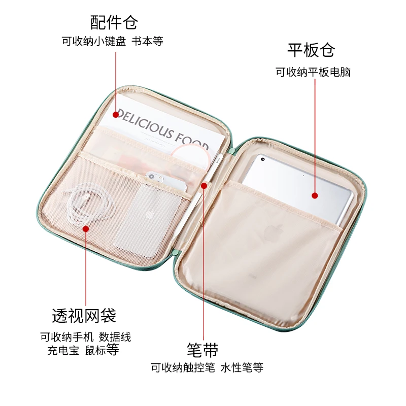 Tablet Bag 9-11inch For iPad Air4 5 Pro 11 10.9  iPad Case 10.5 inch For XiaoMi 5 Samsung Huawei Lenovo Shockproof Pouch Bags