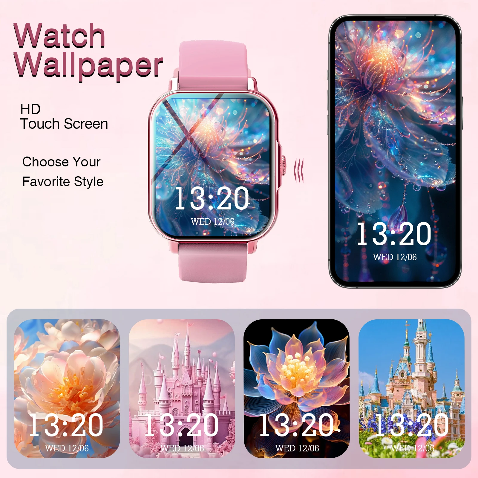 Smart watch, for men and women, wireless calling, fitness tracker, 2.01 inch screen, sports smart watch