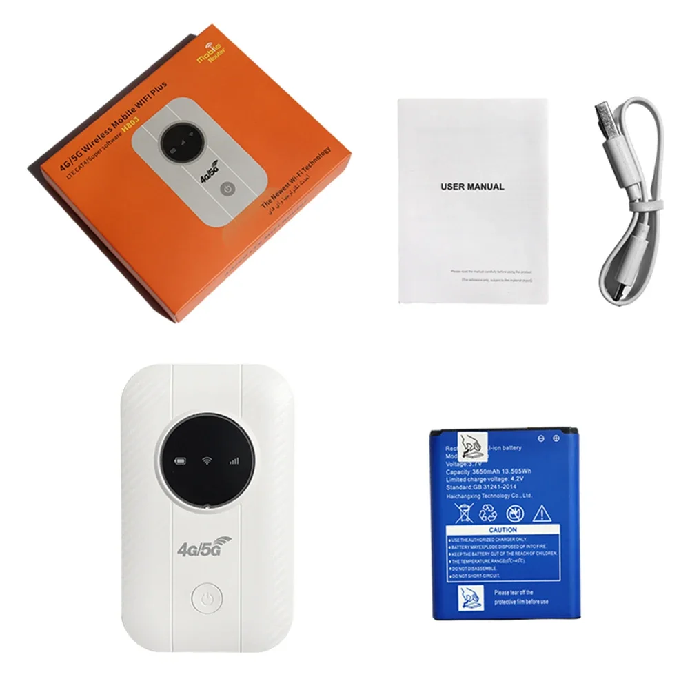 150Mbps 4G LTE Wireless Router Portable WiFi Hotspot 3600mAh Wide Coverage 4G Sim Card Pocket WiFi Router Wireless Modem - Image 5