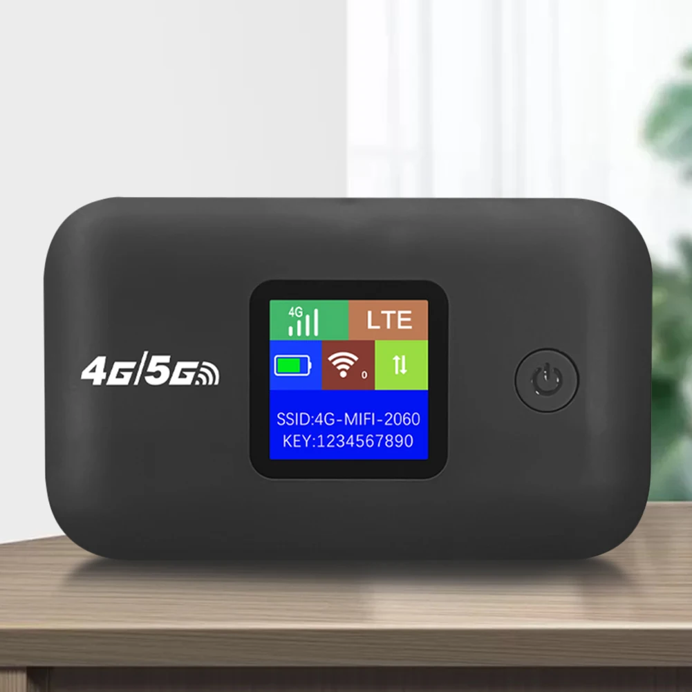 4G/5G Mobile WIFI Router 150Mbps 4G LTE Wireless Router 3500mA Portable Pocket MiFi Modem with Sim Card Slot Mobile WiFi Hotspot