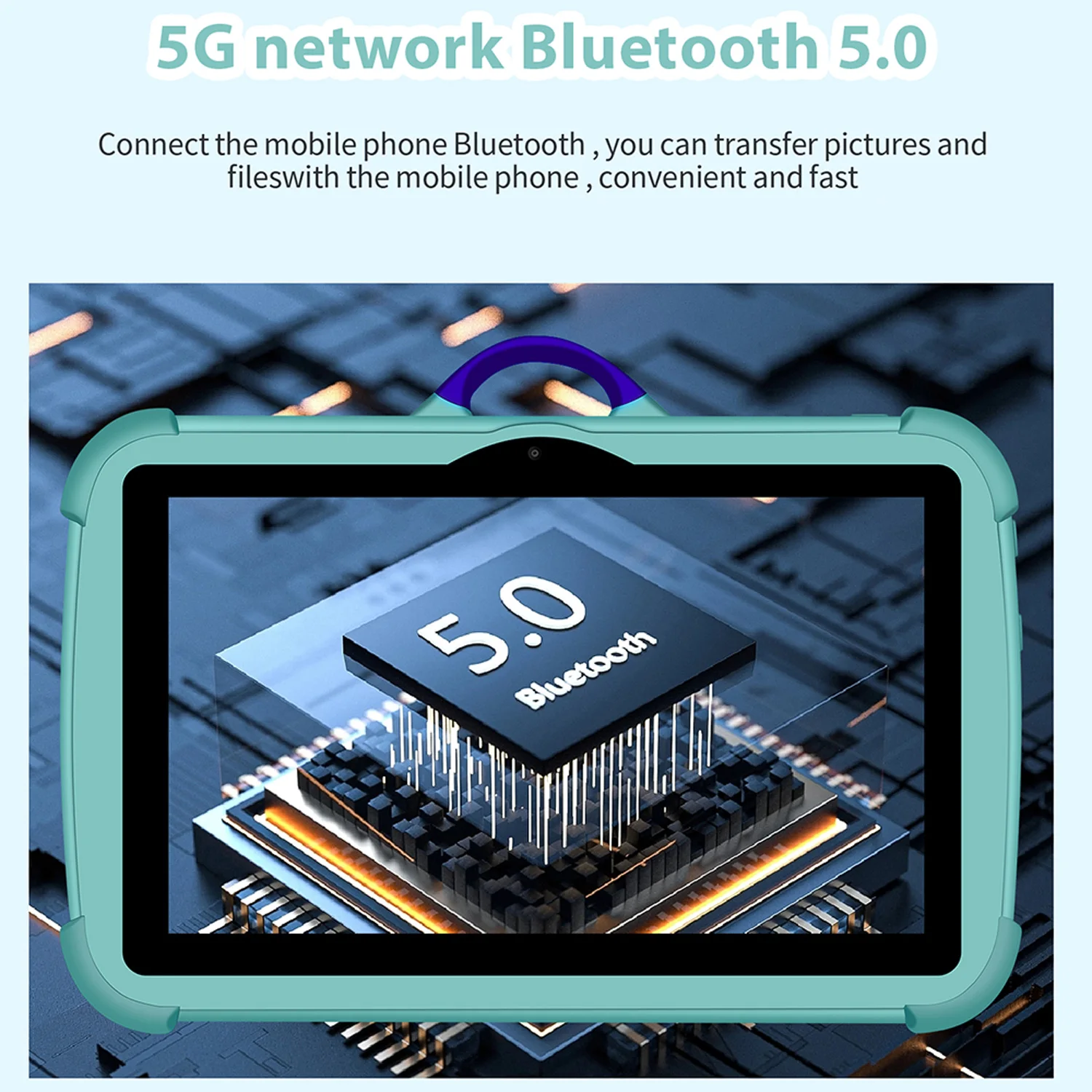 7 Inch Kids Tablet PC with Android 13 Quad Core 4GB RAM 64GB ROM Educational Learning Children's Favorite Cheap Simple Design