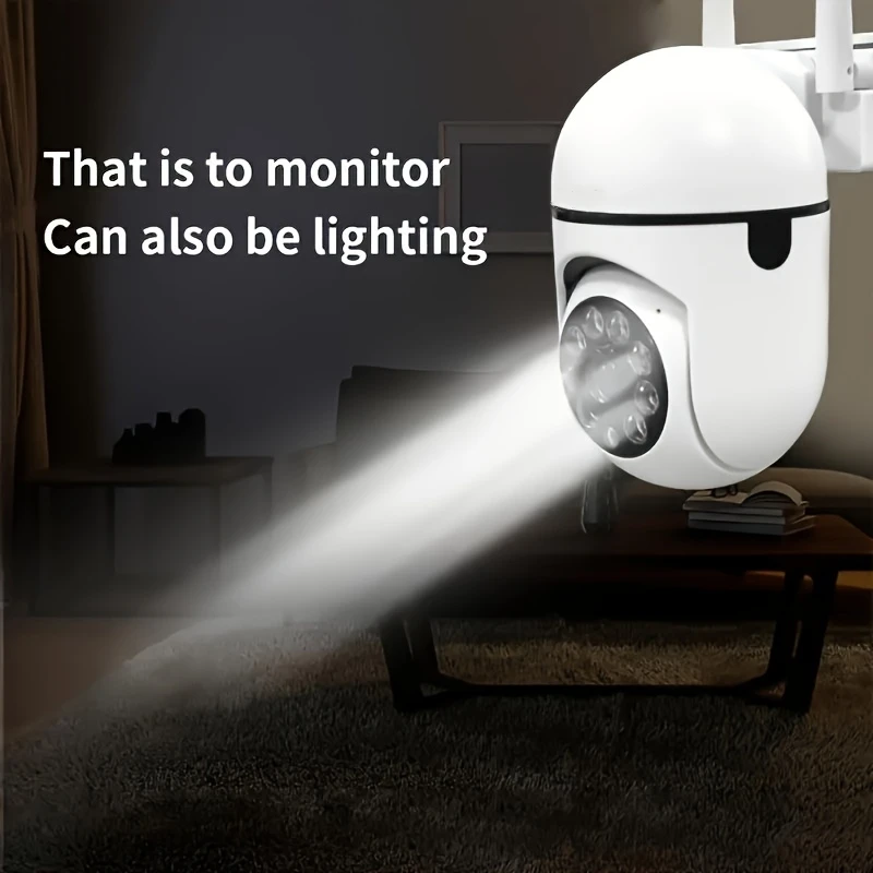 2PC Ease Life APP Wireless 1080P HD Indoor/Outdoor WiFi Security Camera, Color Night Vision, 2-Way Audio, 360° Pan/Tilt/Zoom, Mo