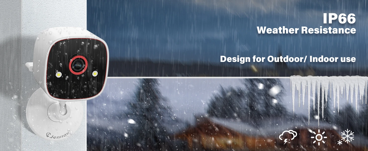 Jennov Outdoor/Indoor Security Cameras 5Ghz/2.4Ghz, 2K HD Wireless WiFi/Pet Dog Cat Baby Monitor Camera for Home Security IP66 Jennov Outdoor/Indoor Security Cameras 5Ghz/2.4Ghz, 2K HD Wireless WiFi/Pet Dog Cat Baby Monitor Camera for Home Security IP66