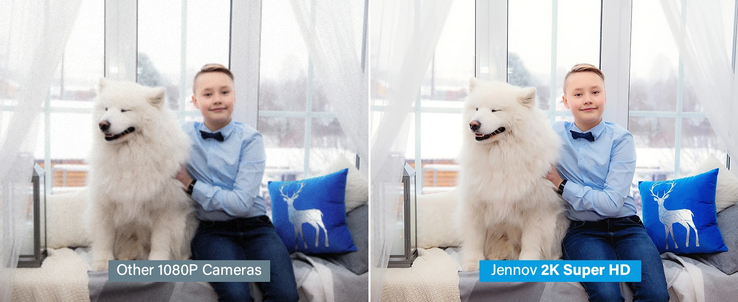 Jennov Outdoor/Indoor Security Cameras 5Ghz/2.4Ghz, 2K HD Wireless WiFi/Pet Dog Cat Baby Monitor Camera for Home Security IP66 Jennov Outdoor/Indoor Security Cameras 5Ghz/2.4Ghz, 2K HD Wireless WiFi/Pet Dog Cat Baby Monitor Camera for Home Security IP66
