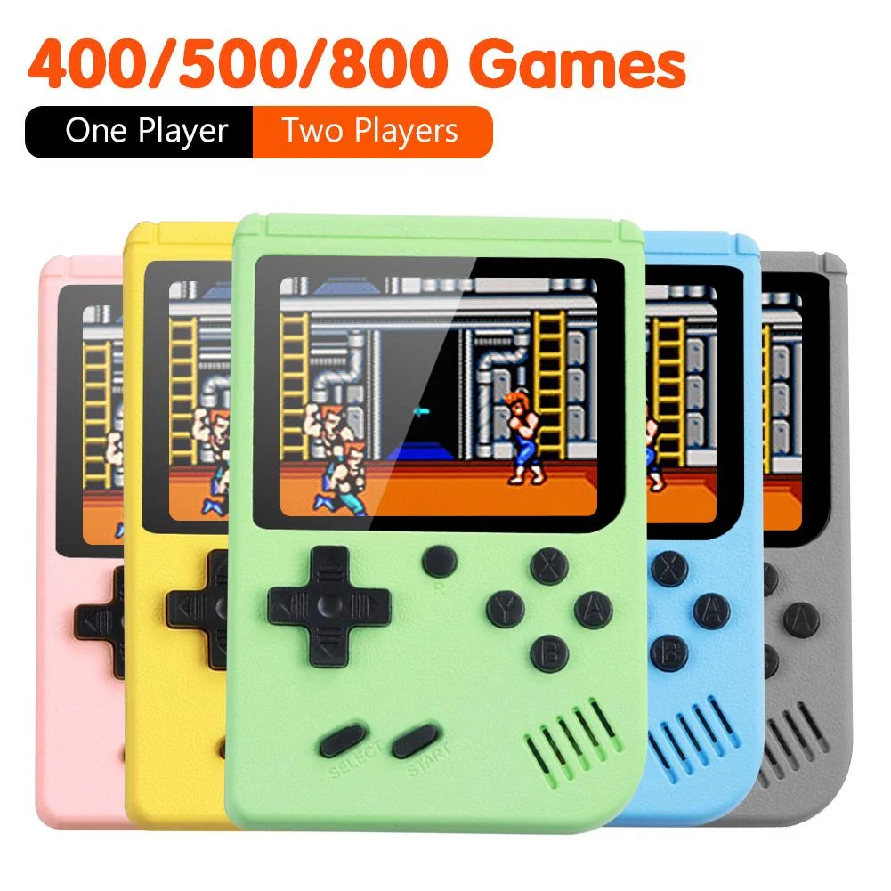 500 Games In One Portable Mini Electronic Video Game Player Kids Electronic Game Toy For Children Handheld Game Console Adjustab