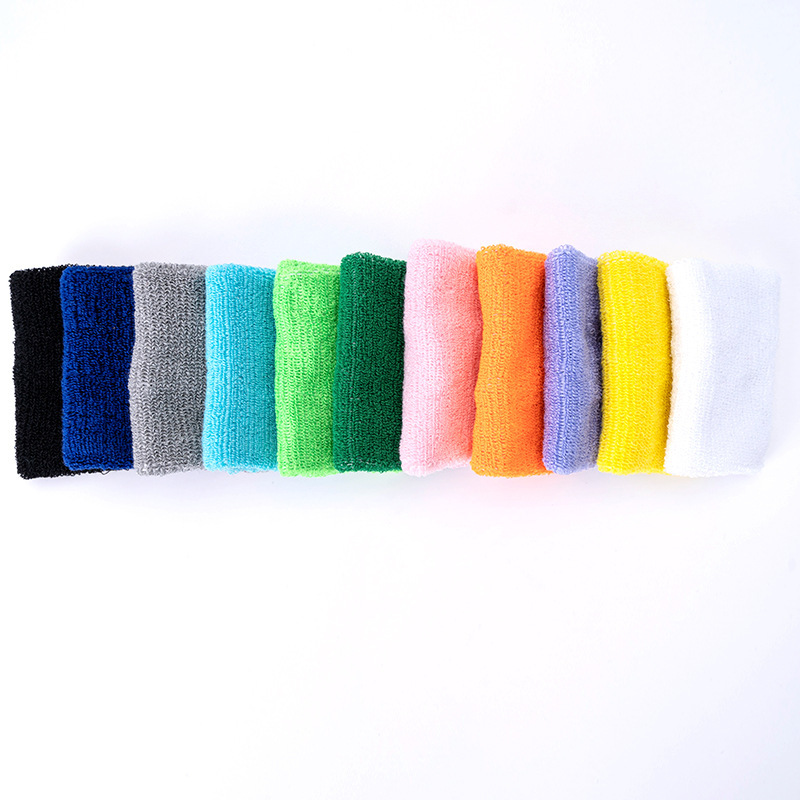1PC Colorful Cotton Unisex Sport Sweatband Wristband Wrist Protector Gym Running Sport Safety Wrist Support Brace Wrap Bandage