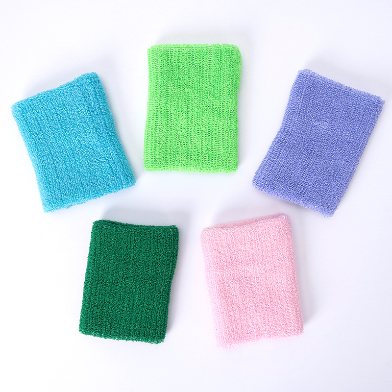 1PC Colorful Cotton Unisex Sport Sweatband Wristband Wrist Protector Gym Running Sport Safety Wrist Support Brace Wrap Bandage