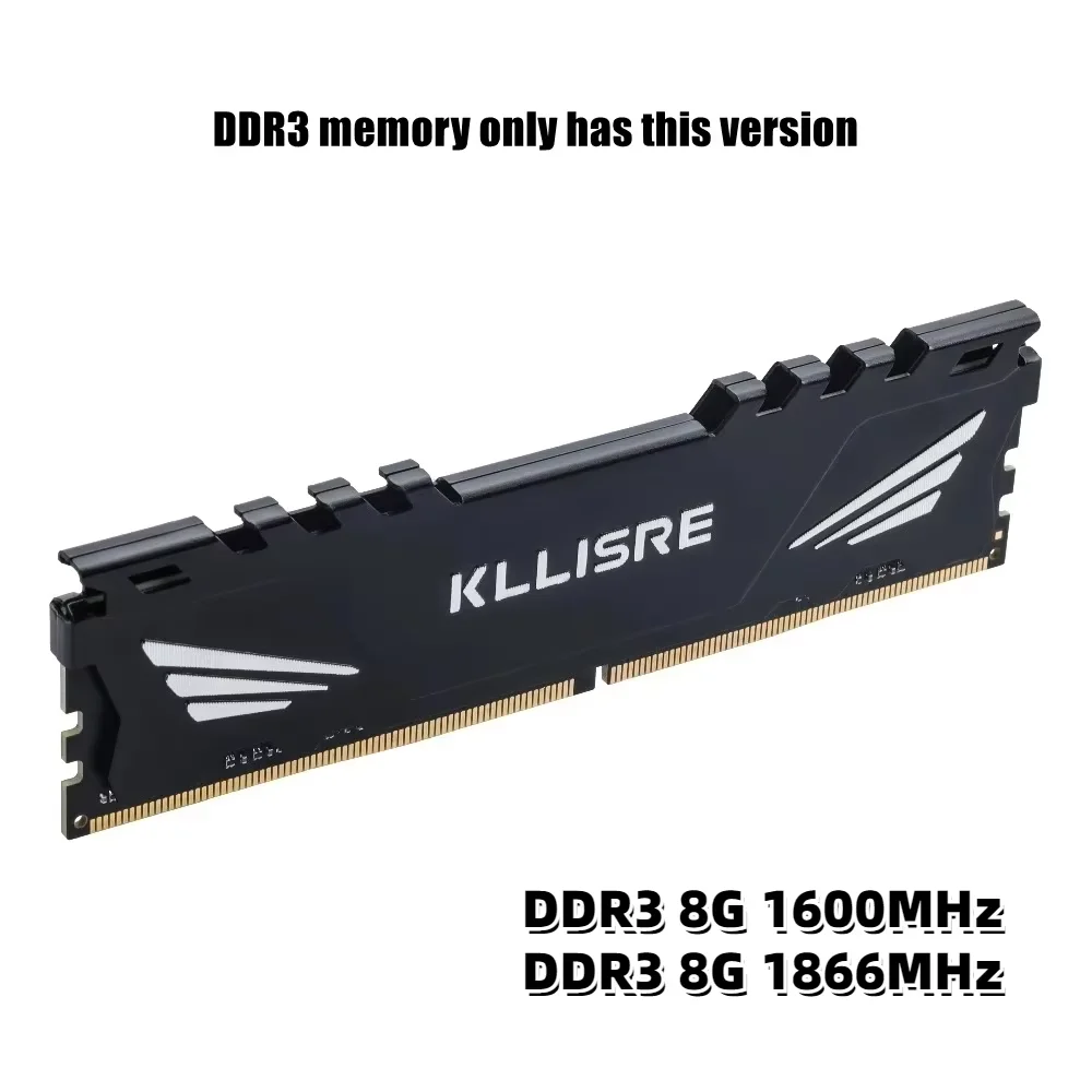 Kllisre Memória DDR3 DDR4 8GB 16GB Ram 1600 1866 2666 3200 MHz Desktop Memory DIMM Non-ECC - Image 3