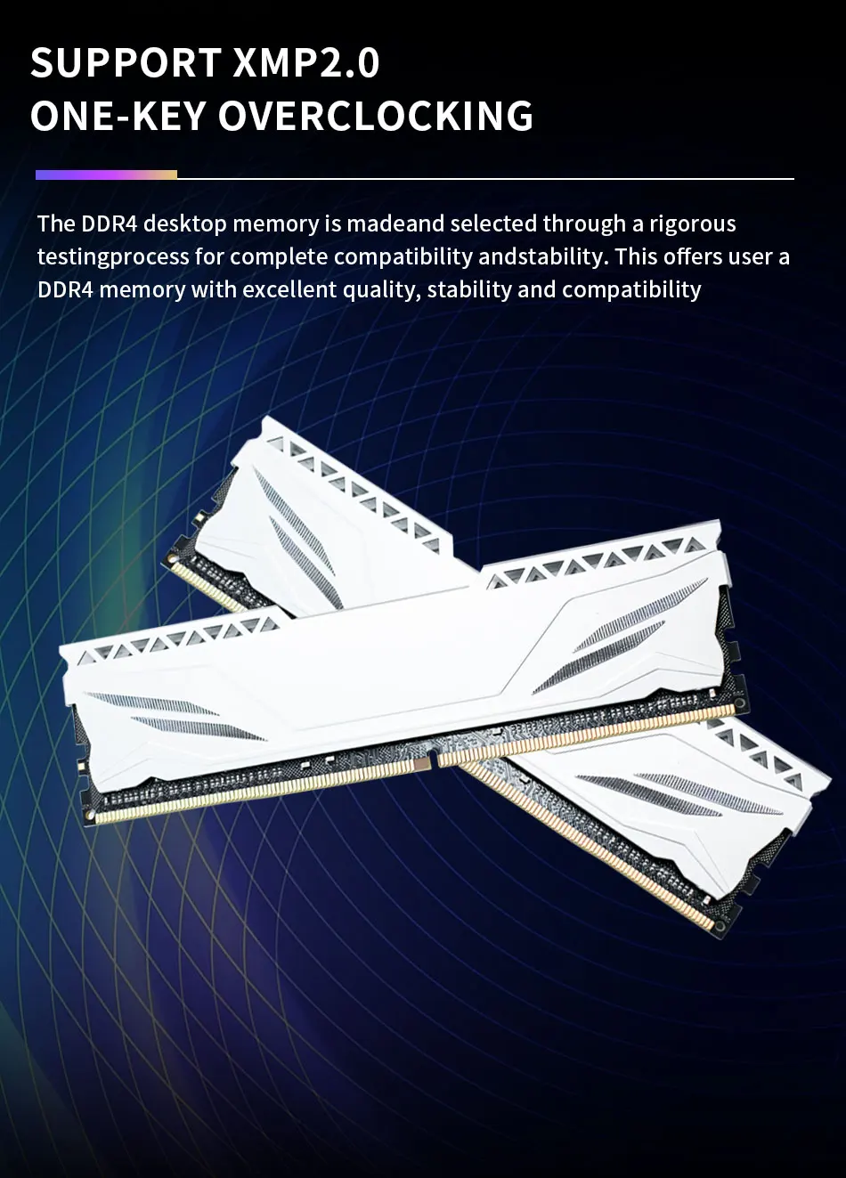 ENVINDA Memoria Ram DDR4 8gb 16gb 2666mhz 3200mhz DDR4 Desktop Memory 288pin Udimm XMP2.0 Heatsink for Motherboar