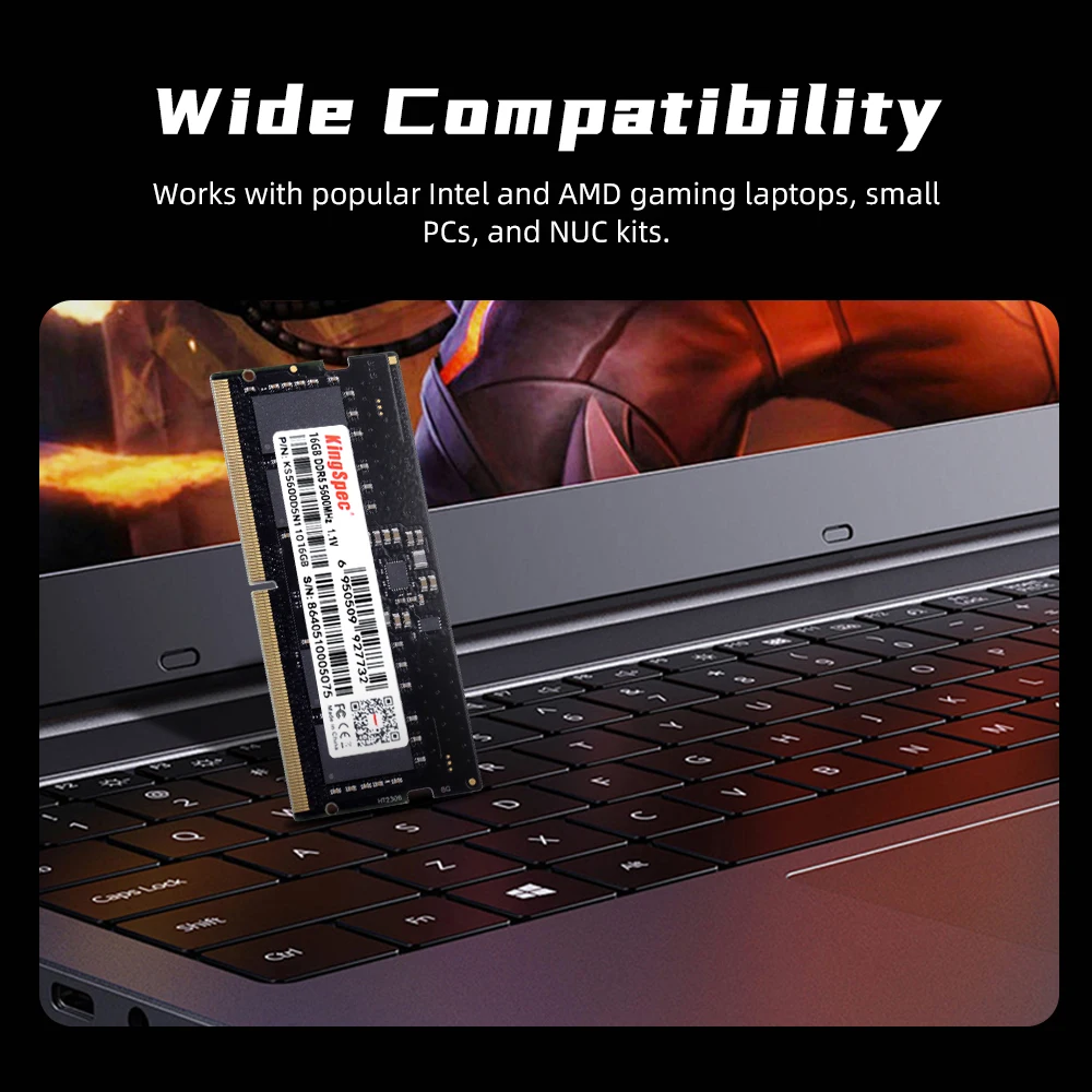 KingSpec DDR5 4800MHz 5600MHz Memory Ram DDR4 8GB 16GB 3200MHz SODIMM Memoria 4gb Notebook 3200 mhz Memoria Module for Laptop
