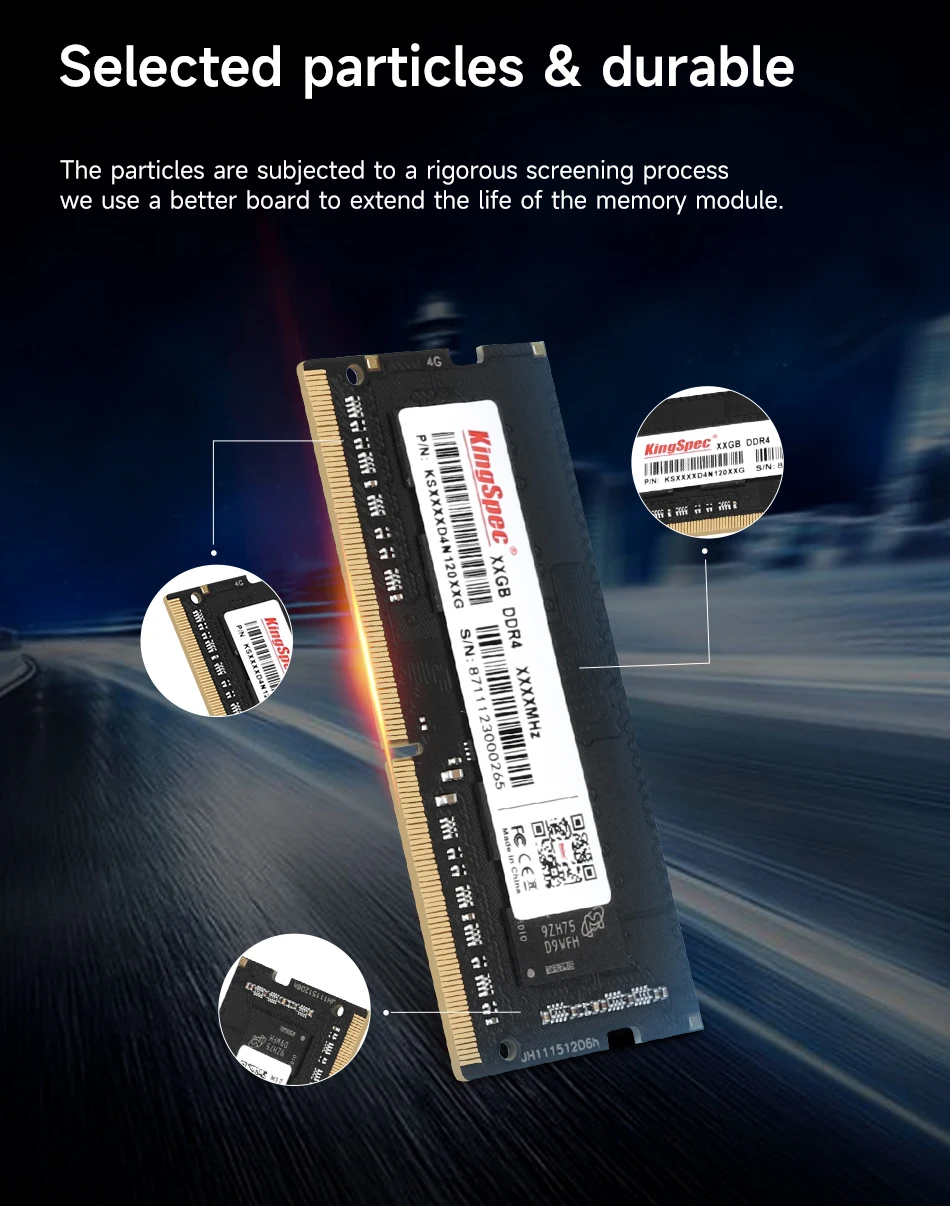 KingSpec DDR5 4800MHz 5600MHz Memory Ram DDR4 8GB 16GB 3200MHz SODIMM Memoria 4gb Notebook 3200 mhz Memoria Module for Laptop