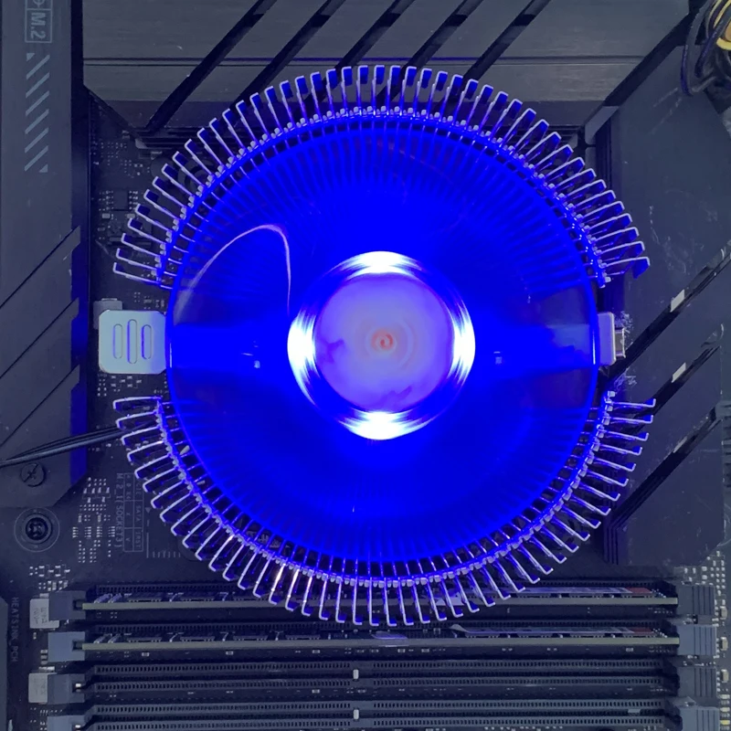 CPU Air-cooled Cooler LED Cooling Fan for Intel LGA 1151 1150 1155 1156 1700 1366 1200 X79 X99 2011 AMD AM3 AM4 AM5 Ventilador