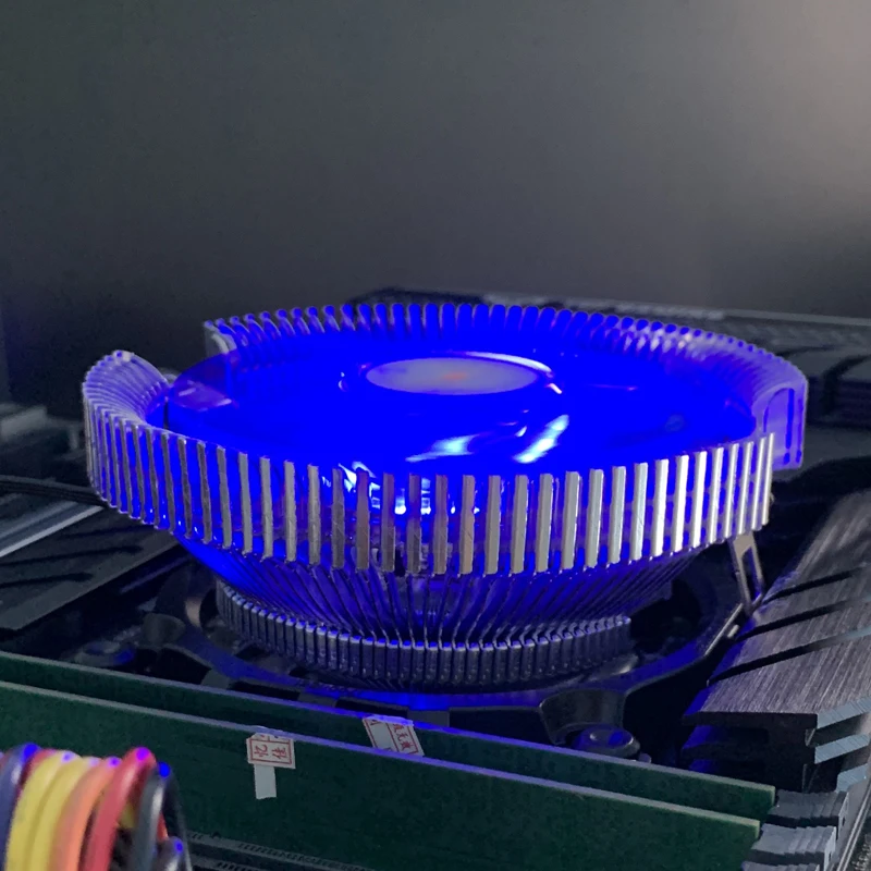 CPU Air-cooled Cooler LED Cooling Fan for Intel LGA 1151 1150 1155 1156 1700 1366 1200 X79 X99 2011 AMD AM3 AM4 AM5 Ventilador