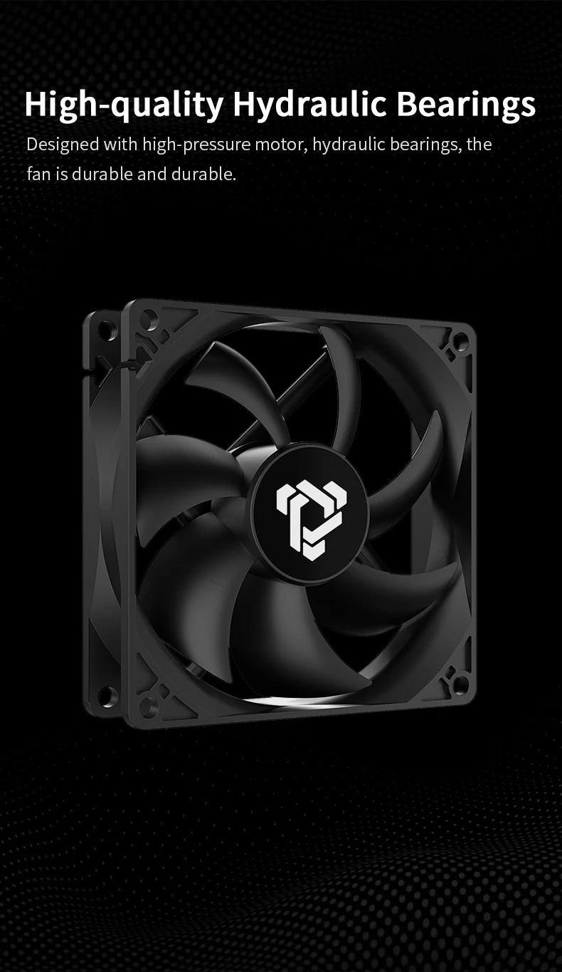 Teucer 9225 9cm 1300rpm PC Case Fan MAX 18 dBA Quiet Desktop Computer Chassis Cooling Fan 12V 3Pin and Large 4Pin Power Supply