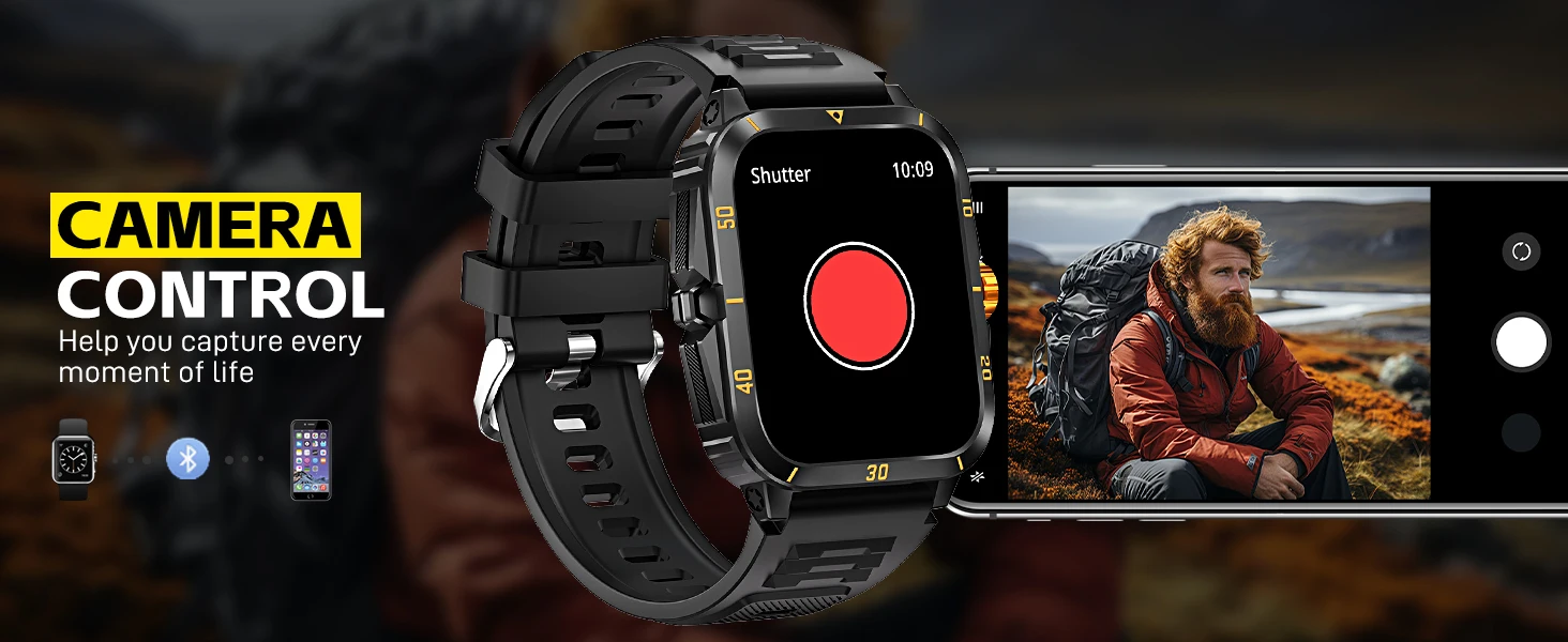 EIGIIS Smart Watch 3ATM Waterproof 1.96