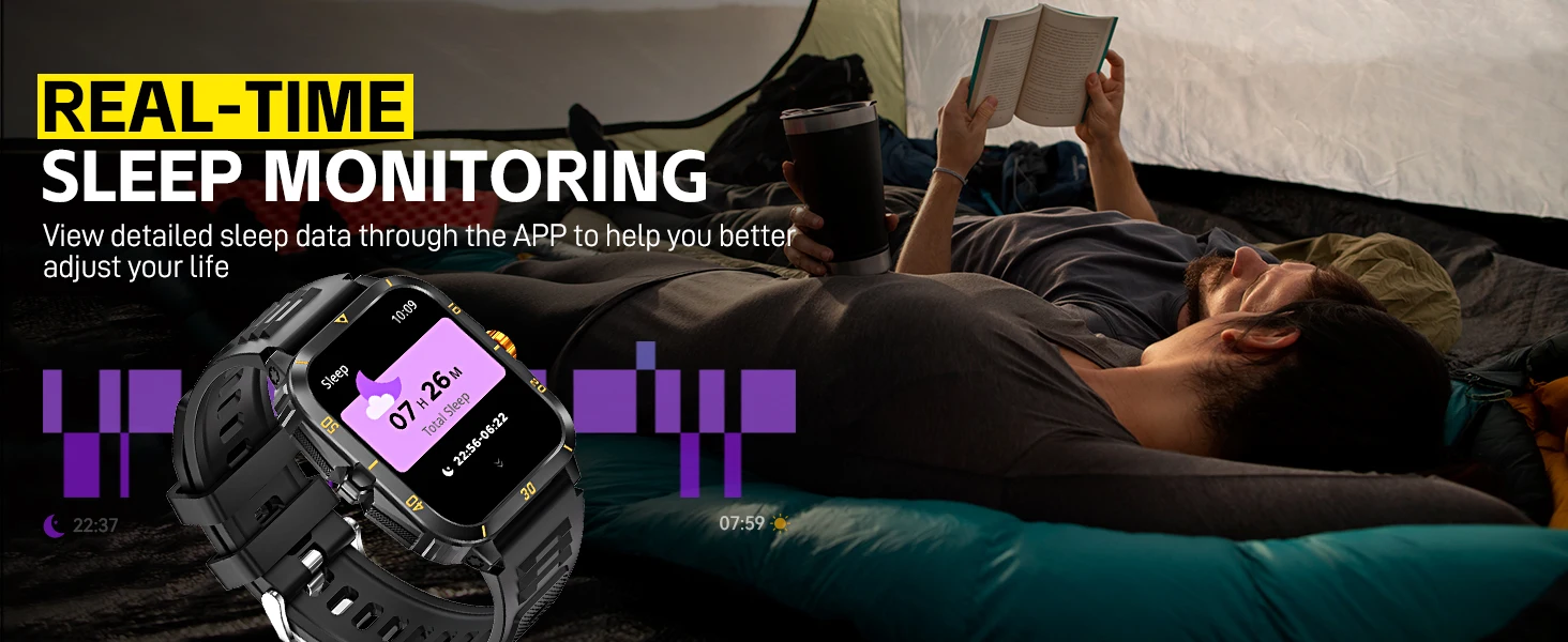 EIGIIS Smart Watch 3ATM Waterproof 1.96