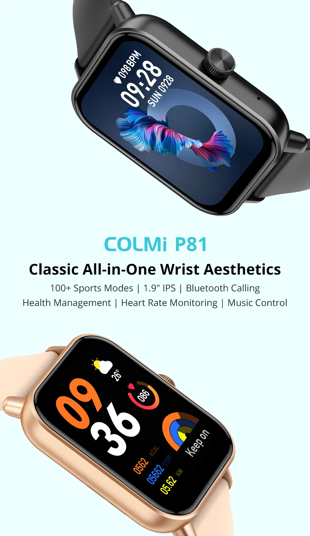 COLMI Voice Calling Smartwatch Men 24H Health Monitor 100+ Sports Modes, Bluetooth Smart Watch Women 1.9 inch Display COLMI Voice Calling Smartwatch Men 24H Health Monitor 100+ Sports Modes, Bluetooth Smart Watch Women 1.9 inch Display