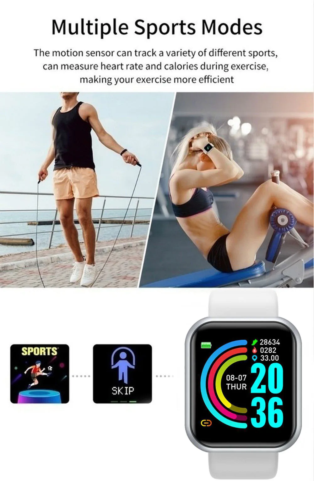 Multifunctional Smart Watch Men Women Bluetooth Connected Phone Music Fitness Sports Bracelet Sleep Monitor Y68 Smartwatch D20 Multifunctional Smart Watch Men Women Bluetooth Connected Phone Music Fitness Sports Bracelet Sleep Monitor Y68 Smartwatch D20