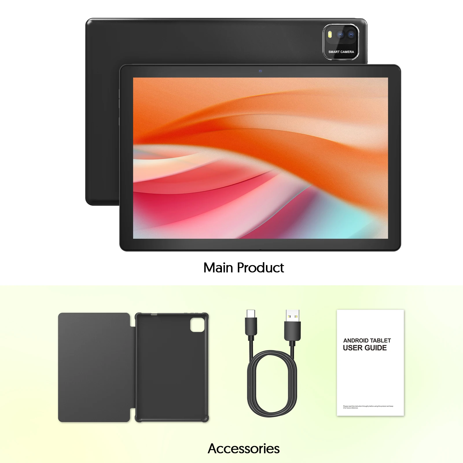 Black tablet andcase