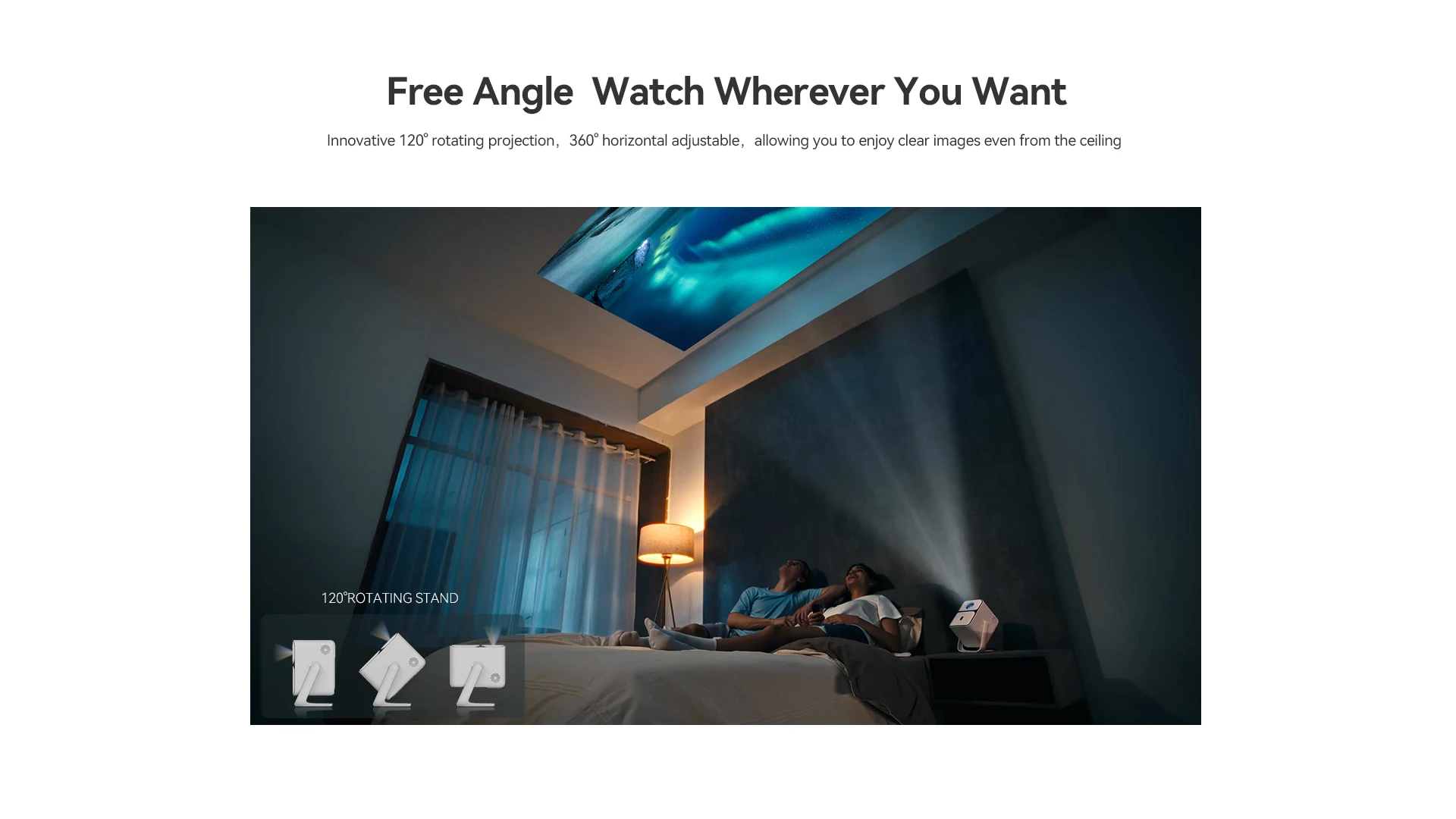 Wanbo T2 Ultra Andorid TV11.0 1080P Projector Support 4K Proyector 500Ansi 120° Rotating Protable Home Beam Smart  Projector