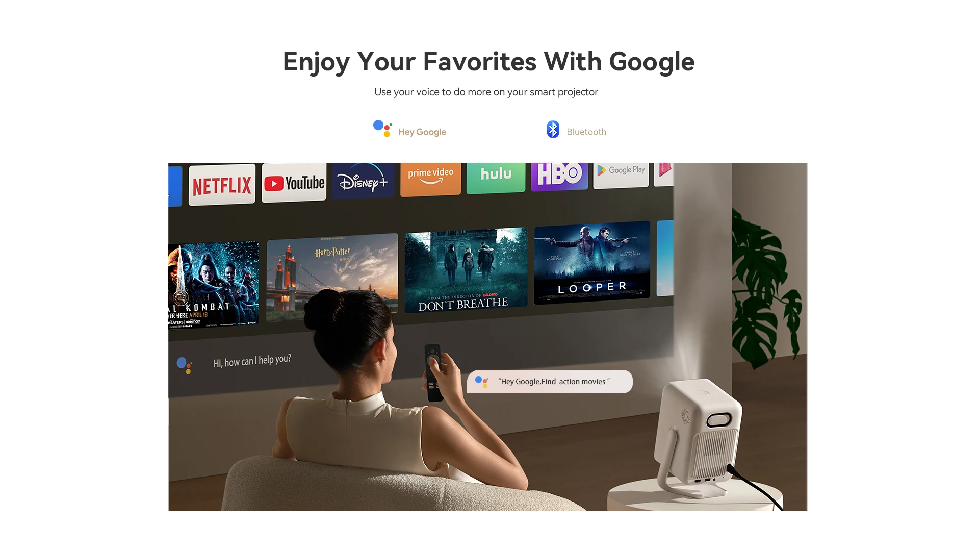 Wanbo T2 Ultra 1080P Projector Support 4K Andorid TV11.0 Proyector 500Ansi Home Beam Smart  Projector  120° Rotating Protable