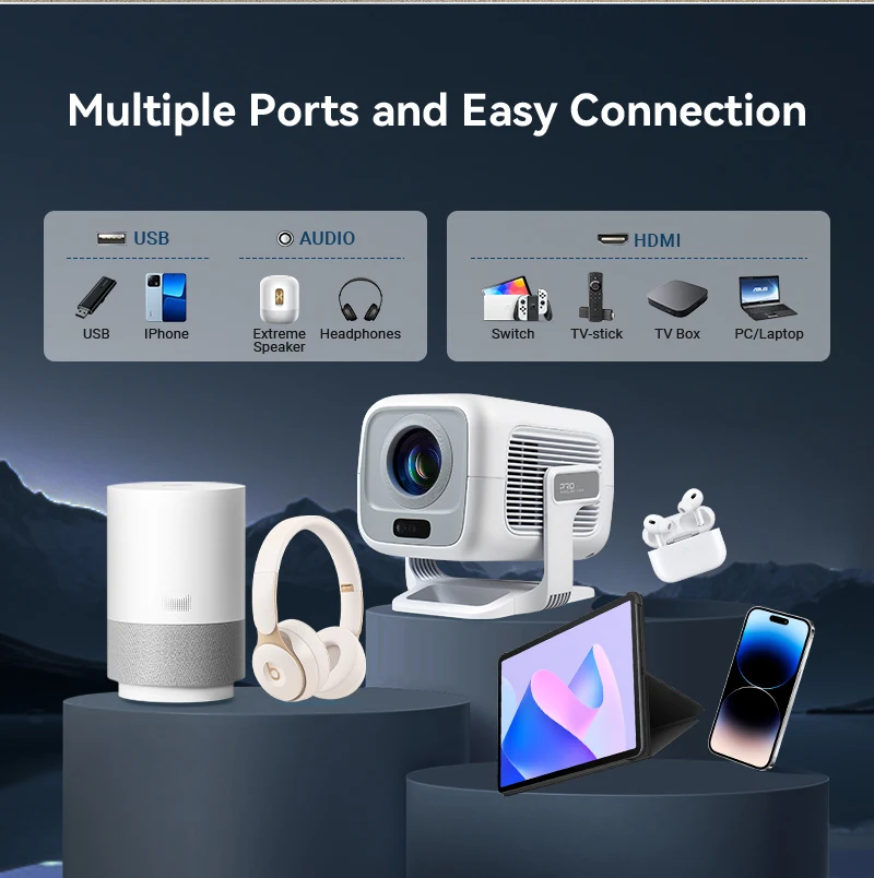 2025 HUAWEISHI x3 plus Projector Android 4K Native Portable 1080P Auto Focus Video home Cinema Outdoor hd led hy320 Projetor 2025 HUAWEISHI x3 plus Projector Android 4K Native Portable 1080P Auto Focus Video home Cinema Outdoor hd led hy320 Projetor