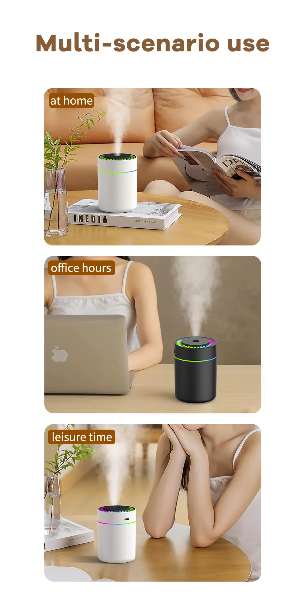 180ml Aromatherapy diffuser Humidifier Aromatherapy essential oil Air purifier Sleeping car carrying home LED 7 color light 180ml Aromatherapy diffuser Humidifier Aromatherapy essential oil Air purifier Sleeping car carrying home LED 7 color light