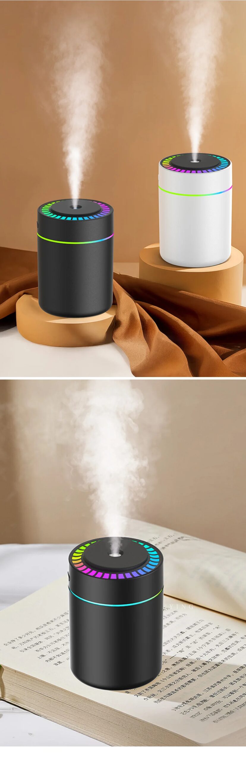 180ml Aromatherapy diffuser Humidifier Aromatherapy essential oil Air purifier Sleeping car carrying home LED 7 color light 180ml Aromatherapy diffuser Humidifier Aromatherapy essential oil Air purifier Sleeping car carrying home LED 7 color light