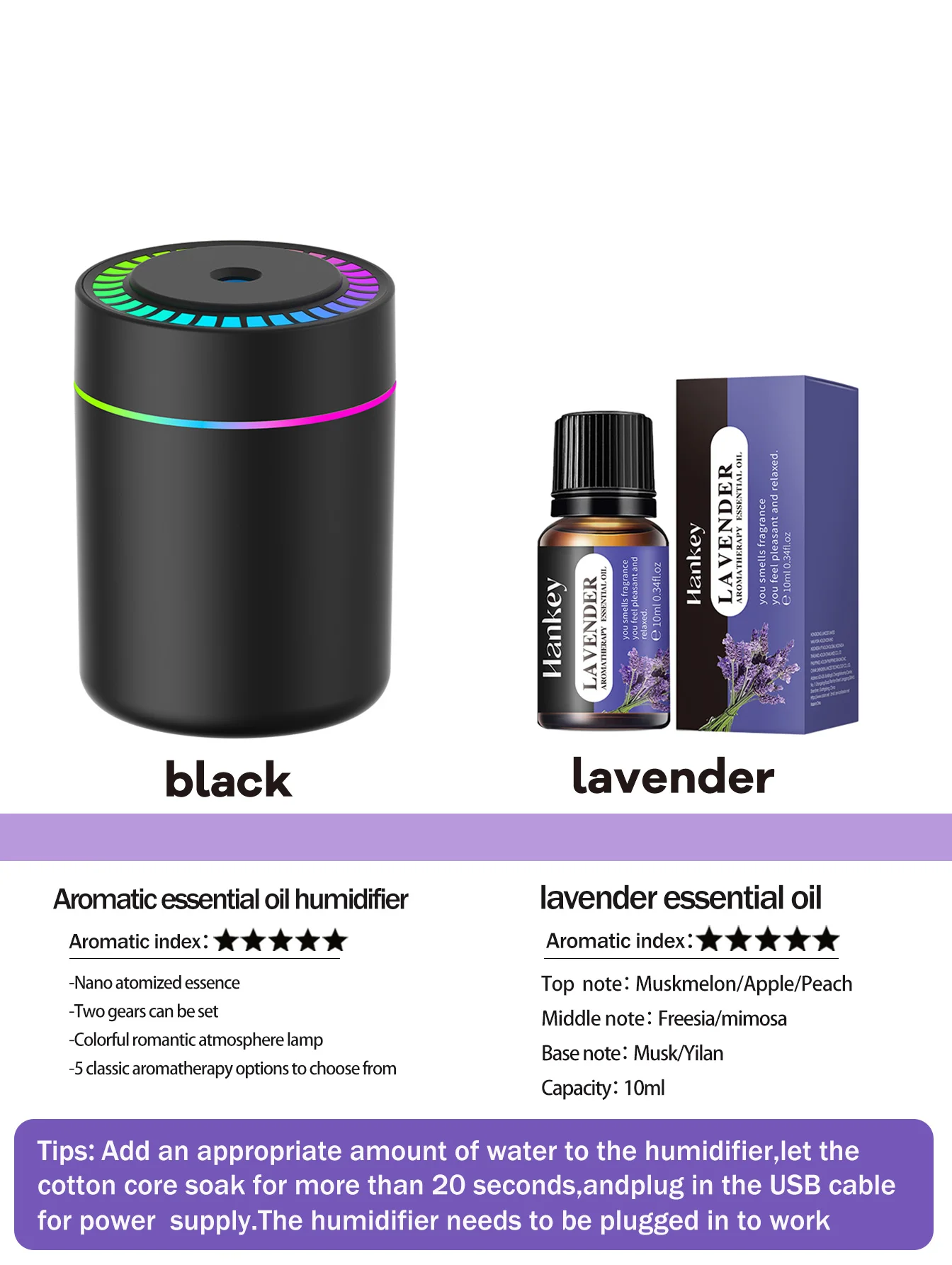1Black 1LAVENDER