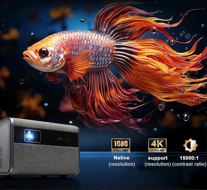 Huaweishi-J10 LED Projector, 1920x1080P, Autofocus, 4K, HD Video, Outdoor Mobile Phone, Android Smart Home Theater, New Huaweishi-J10 LED Projector, 1920x1080P, Autofocus, 4K, HD Video, Outdoor Mobile Phone, Android Smart Home Theater, New