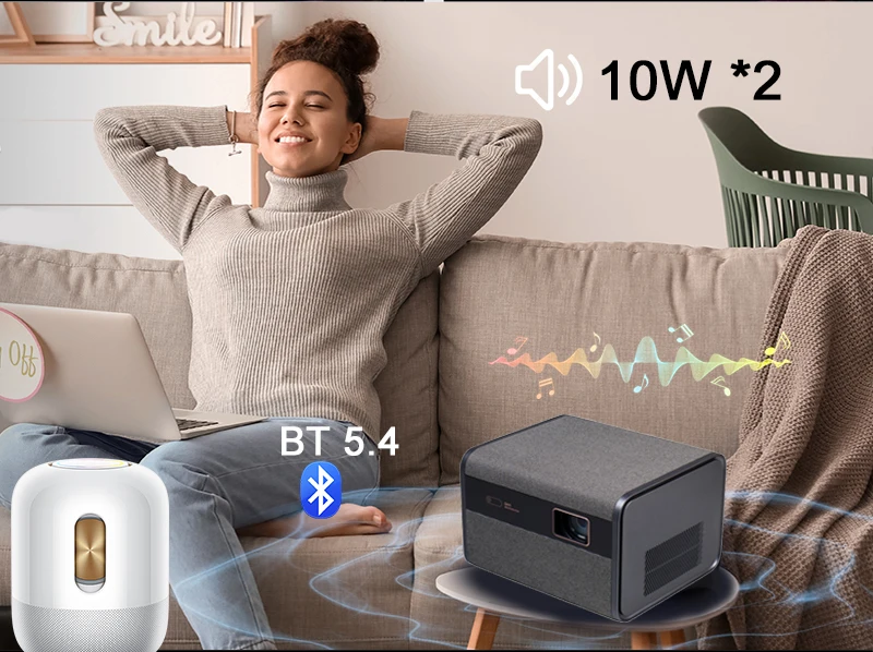 Huaweishi-J10 LED Projector, 1920x1080P, Autofocus, 4K, HD Video, Outdoor Mobile Phone, Android Smart Home Theater, New Huaweishi-J10 LED Projector, 1920x1080P, Autofocus, 4K, HD Video, Outdoor Mobile Phone, Android Smart Home Theater, New