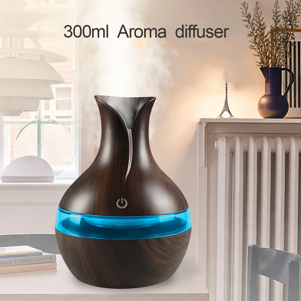 Air Humidifier with 7-Colors Mood LED Aromatherapy Diffuser 300ml Cool Mist Maker with USB Rechargeable for home bedroom Air Humidifier with 7-Colors Mood LED Aromatherapy Diffuser 300ml Cool Mist Maker with USB Rechargeable for home bedroom