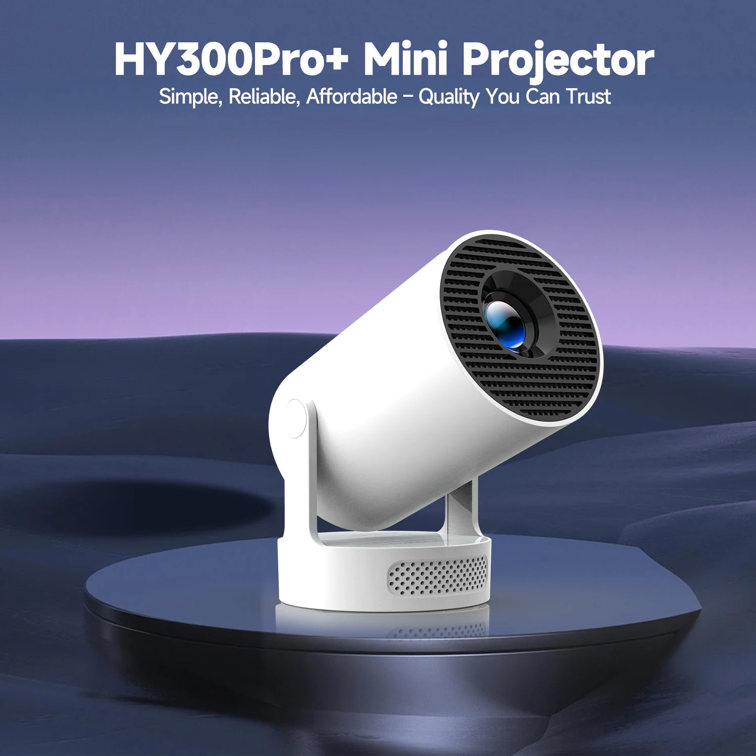 Magcubic HY300 Pro+ 4K Android 11 Portable Projector 8000 Lumens WiFi 6 BT5.4 Outdoor Theater 5W HiFi Speaker 720P HD Supported Magcubic HY300 Pro+ 4K Android 11 Portable Projector 8000 Lumens WiFi 6 BT5.4 Outdoor Theater 5W HiFi Speaker 720P HD Supported