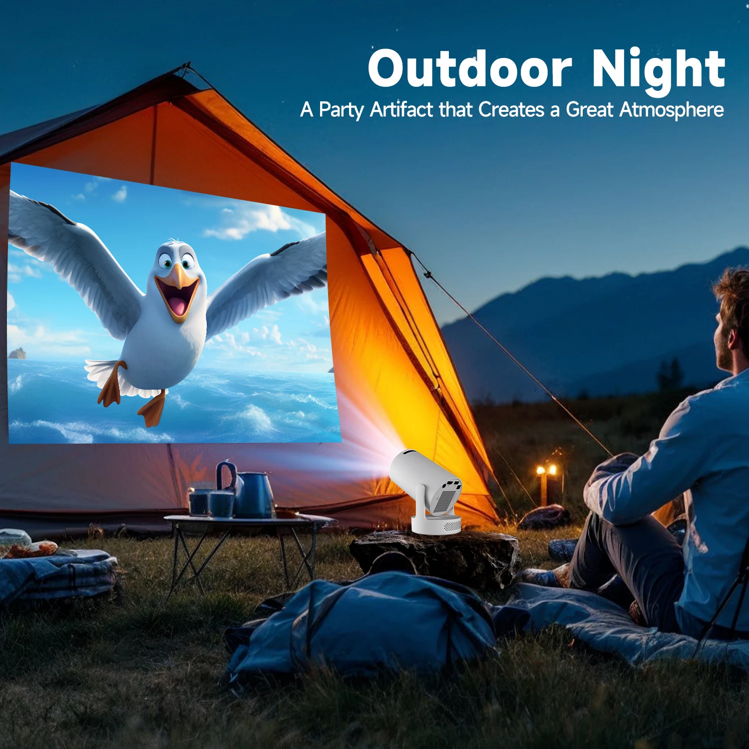 Magcubic HY300 Pro+ 4K Android 11 Portable Projector 8000 Lumens WiFi 6 BT5.4 Outdoor Theater 5W HiFi Speaker 720P HD Supported Magcubic HY300 Pro+ 4K Android 11 Portable Projector 8000 Lumens WiFi 6 BT5.4 Outdoor Theater 5W HiFi Speaker 720P HD Supported