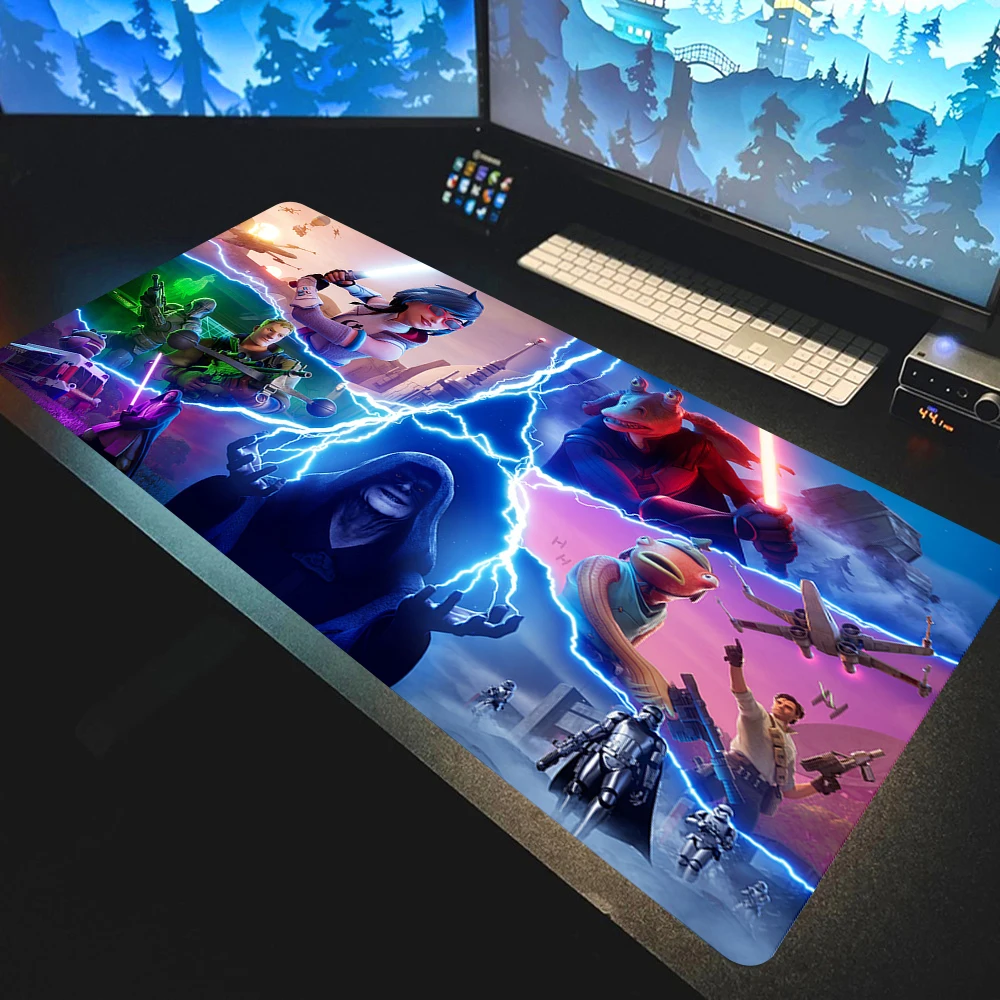 Deskmat F-Fortnite Gaming Mouse Pad Anime Mousepad Xxl Computer Accessories Desk Mat Mats Gamer Mause Office Offices Pc Desktop
