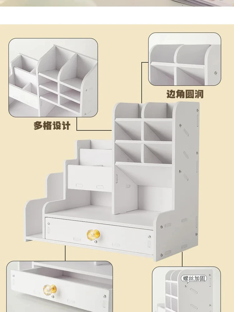 Mark Pen Pencil Holder Wooden Desk Organizers Shelves Accessories Desktop Stationery Organizer Bookshelf Home Office Storage Box Mark Pen Pencil Holder Wooden Desk Organizers Shelves Accessories Desktop Stationery Organizer Bookshelf Home Office Storage Box