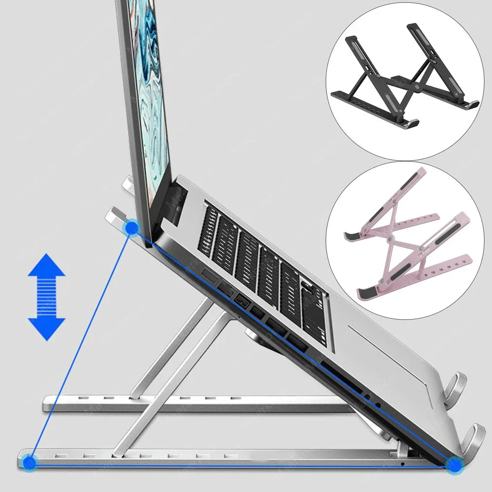 Adjustable Laptop Stand Portable Foldable Notebook Bracket Computer Monitor Holder For Macbook Air iPad Tablets Base Accessories Adjustable Laptop Stand Portable Foldable Notebook Bracket Computer Monitor Holder For Macbook Air iPad Tablets Base Accessories