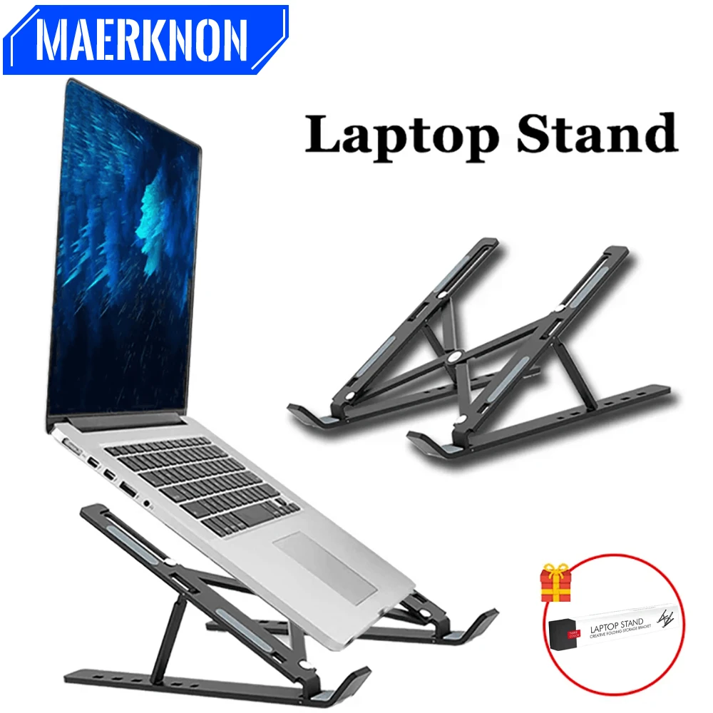 Adjustable Laptop Stand Portable Foldable Notebook Bracket Computer Monitor Holder For Macbook Air iPad Tablets Base Accessories Adjustable Laptop Stand Portable Foldable Notebook Bracket Computer Monitor Holder For Macbook Air iPad Tablets Base Accessories