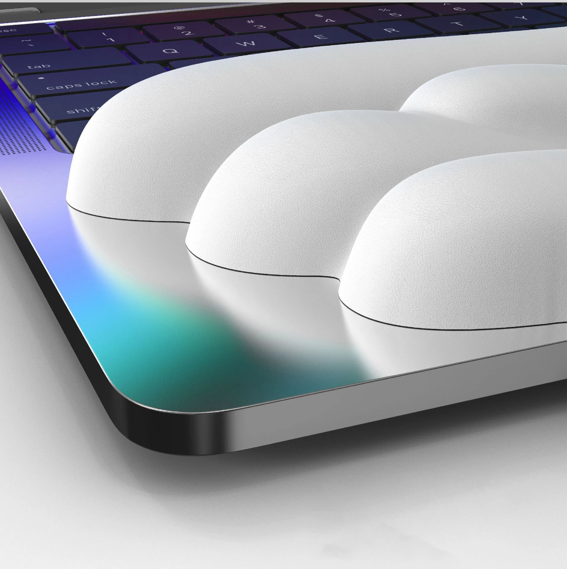 Mechanical Keyboard, Mouse, Wrist Rest, Computer Keyboard, Laptop, Angel Wing, Memory Foam, Mouse Pad Wrist Support