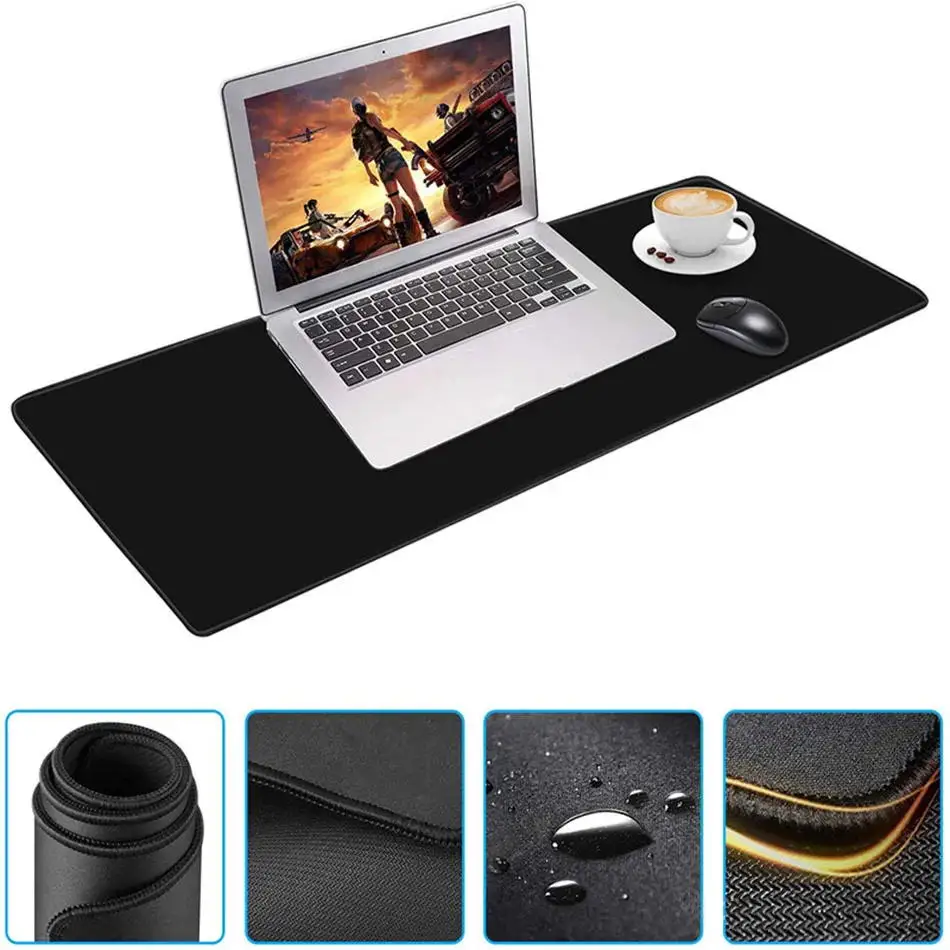 Mouse Pad Black Deskmat Xxl Carpet Desk Accessories Laptop Gamer Mause Pad White Large Mousepad 900x400 Office Tables mouse mats