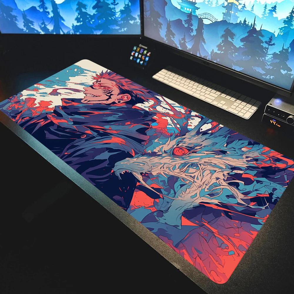 Anime Jujutsu Kaisen Mouse Pad XXL Game Accessories Office Gamer Keyboard Non-slip Desk Mat Non-Slip Laptop Satoru Gojo Mousepad - Image 4