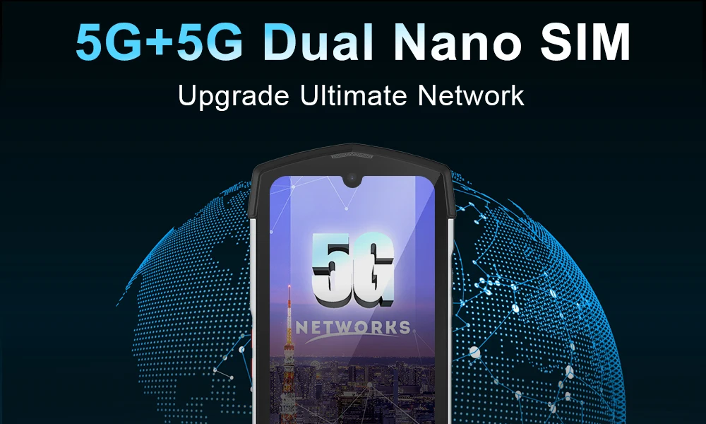 Unihertz Tick Tock 5G Rugged Smartphone Android 128GB 48MP Camera Cellphone 6000mAh Phone with Dual-Screen IP 68 Waterproof